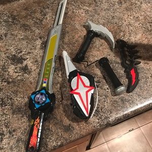 Power Ranger Sword and Toys